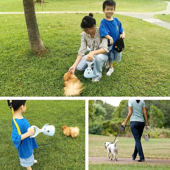 Portable Long Handle Dog Pooper Scooper without Smell for Walks,Sturdy 1 Set - Picture 3 of 12